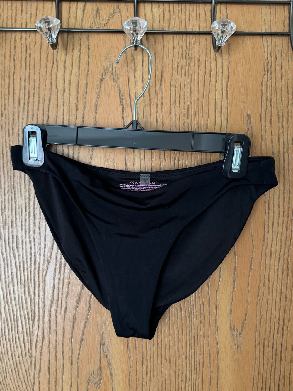 Victoria's Secret Womenโs Black Bikini Bottoms